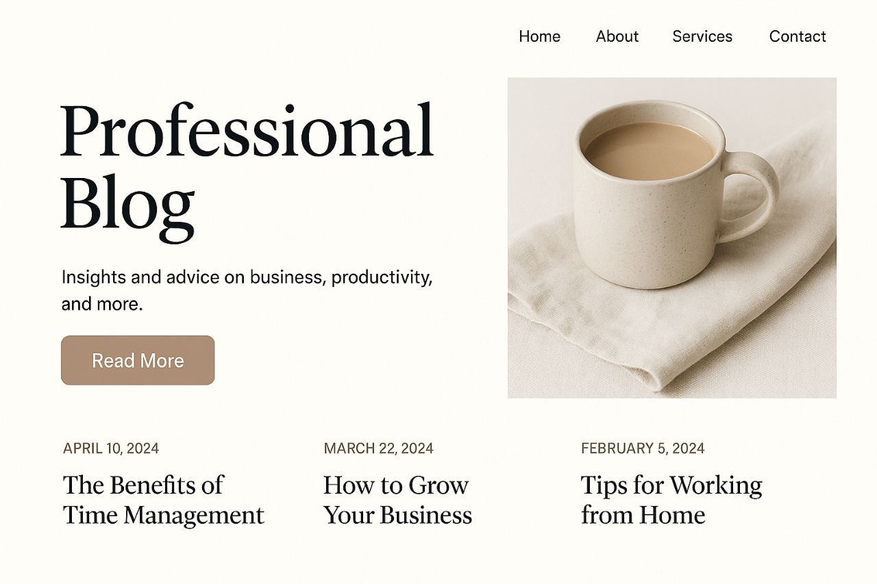 Blog professionnel