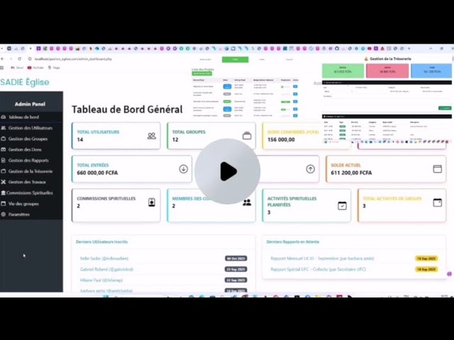 Solution Digitale sur Mesure pour Églises, Associations et Organisations